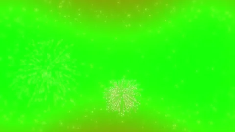Gold number two countdown animation. Festive 3D digit with fireworks on green 스톡 동영상 339646806