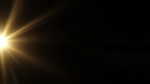 Gold optical flare shine light burst animation abstract background Stock Footage 251969600