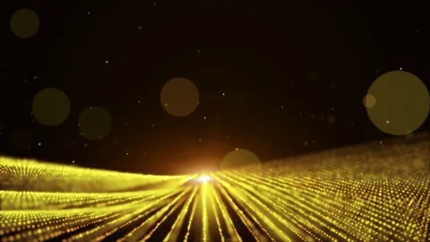 Gold orange animation background with moving and flicker particles form. Stock Footage 79280406