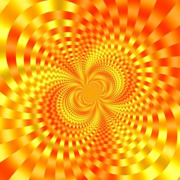 Gold orange background image. New ideas. Digital art. Nice decor. Round ring. Stock Illustration