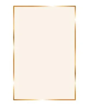 Gold ornament frame in rectangle shaped vector design Illustrazione stock
