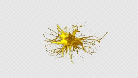 Gold Paint Explosion Stock Footage 201225552