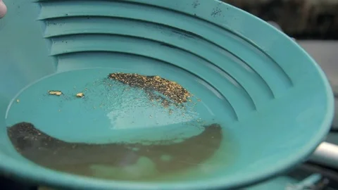 Gold in the Pan Stock Footage 82909797
