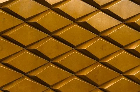 Gold parallelogram background Stock Photos