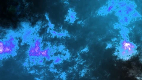 Gold Particle Background Slow Motion Moving Azure Particles Stock Footage 183414428