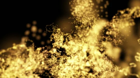 Gold Particle Backgrounds Stock Footage 43320131