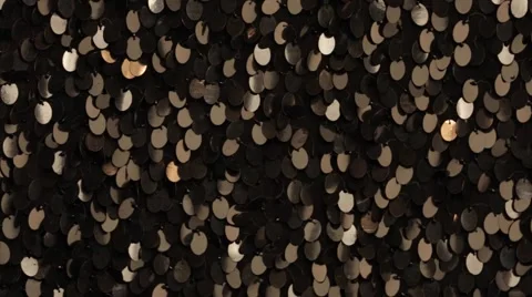 Gold particle on black background Stock Footage 54026518