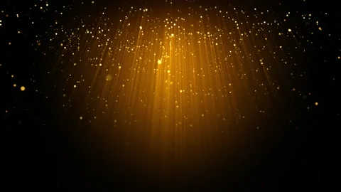 Gold Particle Falling Loop Stock Footage 276809340