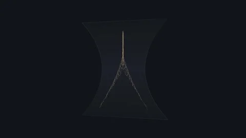 Gold Particle Hourglass Loop - Sparkling Luxury Time Concept Backdrop 스톡 동영상 341564856