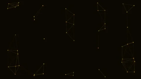 Gold Particle Network Deep Web Connection Loop Видео 342612007