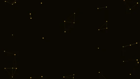 Gold Particle Network Flow Wave Network Loop Видео 342612062