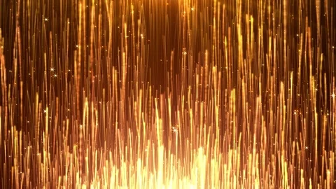 Gold Particle Rays Rising 動画素材 336856970