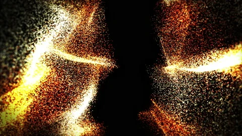 Gold particles abstract background. Stock Footage 131237826