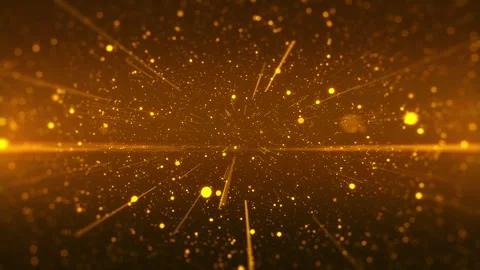 Gold particles abstract background. Stock Footage