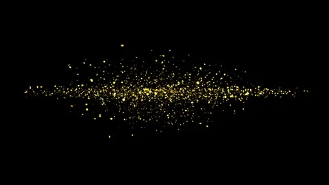 Gold particles abstract background. Stock Footage 246477787