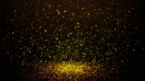 Gold particles abstract background with shining golden floor particle dust. Stock Footage 148060661