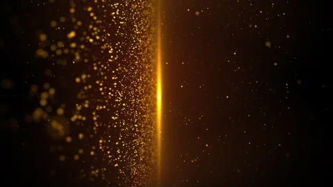 Gold particles abstract background with shining golden flare particle dust. Stock Footage 244786581