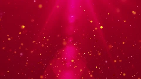 Gold particles abstract background with shining golden Floating Dust Particles Stock Footage 308721437