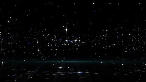 Gold particles abstract loop background Video stock 314327709