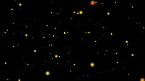Gold particles abstract seamless loop animation floating randomly from center. Stock Footage 331819547