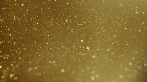 Gold Particles And Bokeh Background Stock Footage 167339960