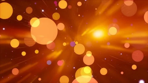 Gold particles and light, abstract holiday background, loop Stock Footage 84643699