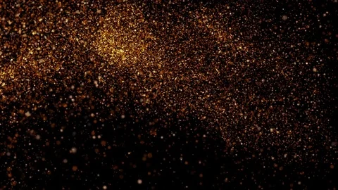 Gold Particles Animation Stock Footage 75683234