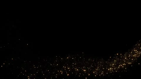 Gold Particles Background. fast energy flying wave line flash lights. Particle Stock-Footage 316245667