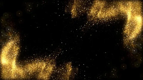 Gold Particles Background Vidéo 118450212