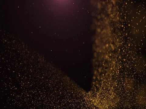 Gold Particles Background. Loop Vídeos de archivo 80813309
