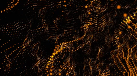 Gold particles on black background Stock Footage 46051116