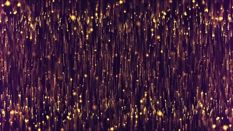 Gold Particles on Black Background. Loop Animation. Stock-Footage 164720682