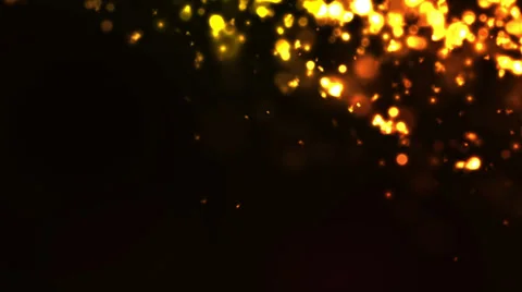 Gold Particles Bokeh Loop Motion 4K Resolution Ultra HD Stock Footage 39844684