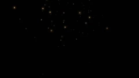 Gold Particles drooping shimmering on black background Seamless loop Stock Footage 139690899