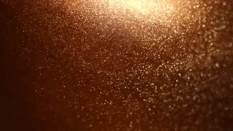 Gold particles floating background, Liquid gold, golden gust abstract backdrop Stock Footage 327904428