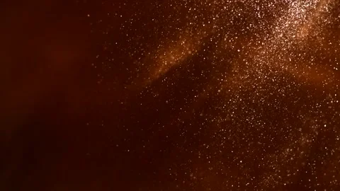 Gold particles floating background, magic dust, Liquid gold Stock Footage 342845251