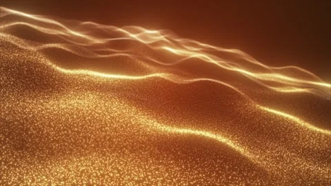 Gold particles Video stock 278821819