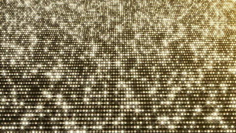 Gold Particles. Glamour Rain background with sparkling sparks, lights. Video stock 80021575