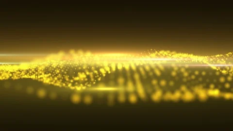 Gold particles glitter background. seamless loop Video stock 93976001