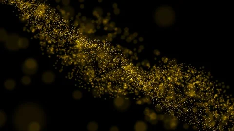Gold particles glitter background. seamless loop Stock Footage 94100313
