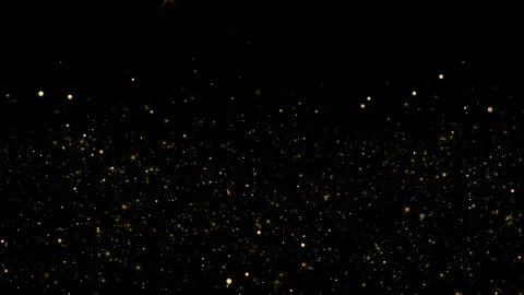 Gold Particles Moving Background. fast energy flying wave line dust flash lights Stock Footage 312167200