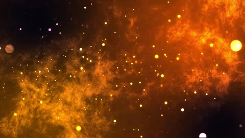 Gold particles on an orange background Stock Footage 276262777