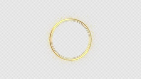 Gold Particles Ring Stock Footage 263241459
