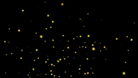 Gold particles seamless loop animation falling randomly from top to bottom. Stock Footage 331819479