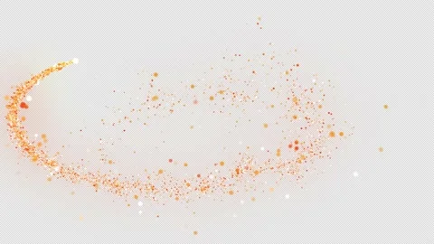 Gold Particles Transition Transparent Background 60Fps 4k Stock Footage 201687846