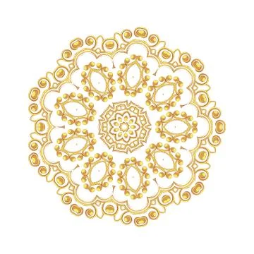 Gold pattern for the cards,  invitations, book page decoration Stock Illustration