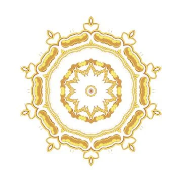Gold pattern for the cards,  invitations, book page decoration Stock Illustration