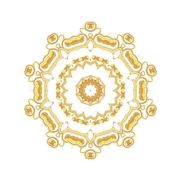 Gold pattern for the cards,  invitations, book page decoration Stock Illustration