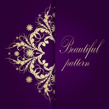 Gold pattern Stock Illustration