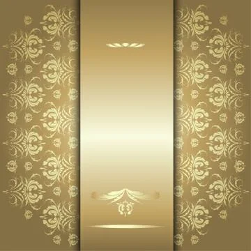 Gold pattern Stock Illustration